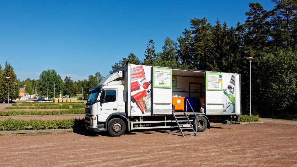 mises truck, mobil återvinningscentral